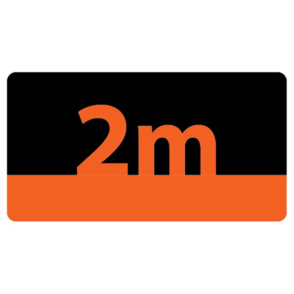 Identity Group 2 Meters Graphic, Orange, 15" 8615XOR